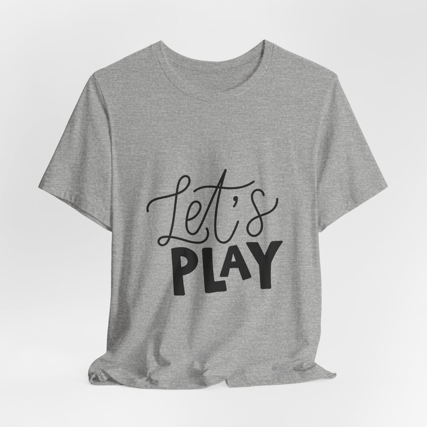 Let's Play Kids T-Shirt Fun Hand Lettered Tee