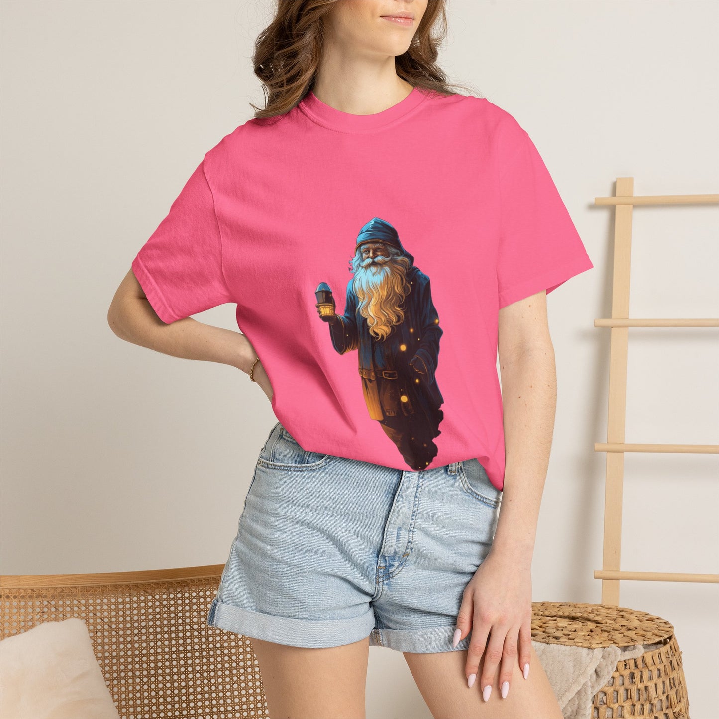 Mystical Winter Wizard Christmas Heavyweight Tee