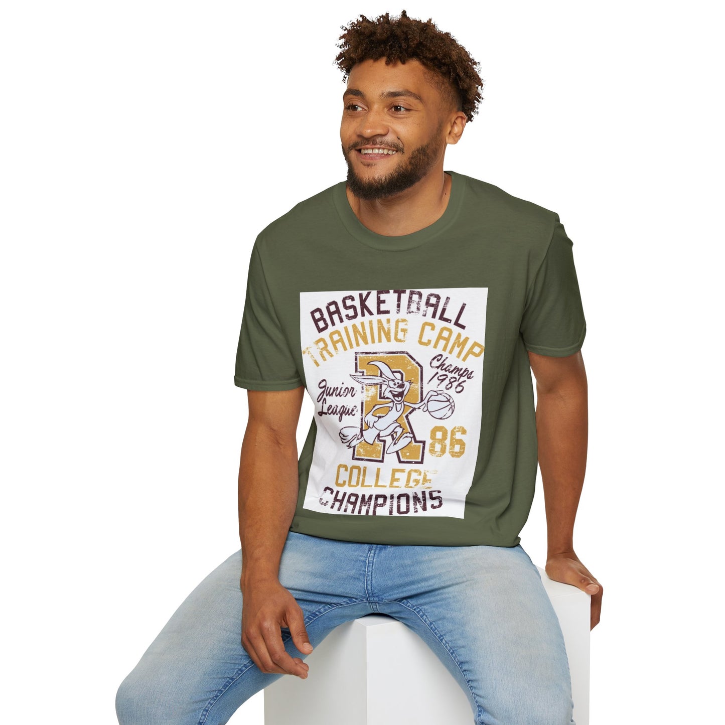 Retro Hoops Bunny Tee