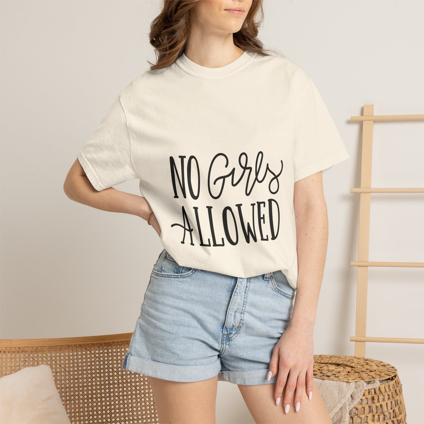 No Girls Allowed Boys Garment-Dyed Tee