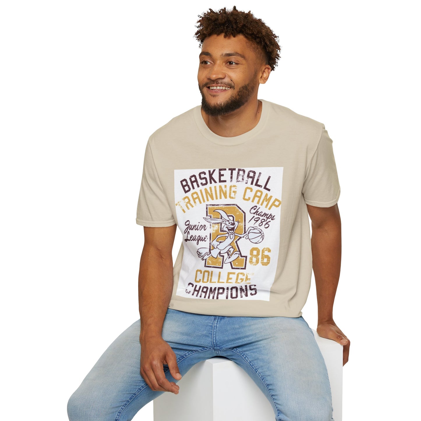 Retro Hoops Bunny Tee