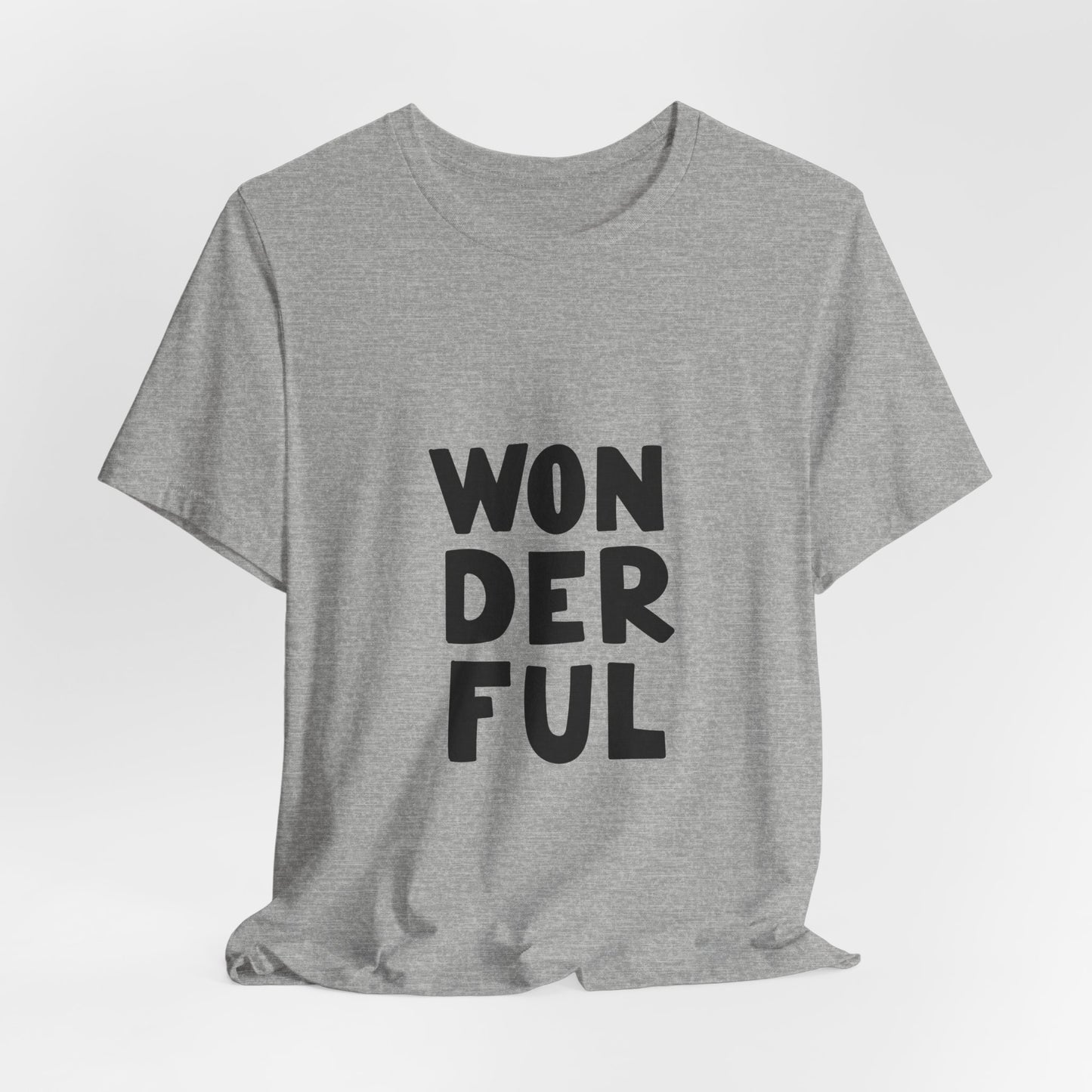 Wonderful T-Shirt Bold Typography Tee