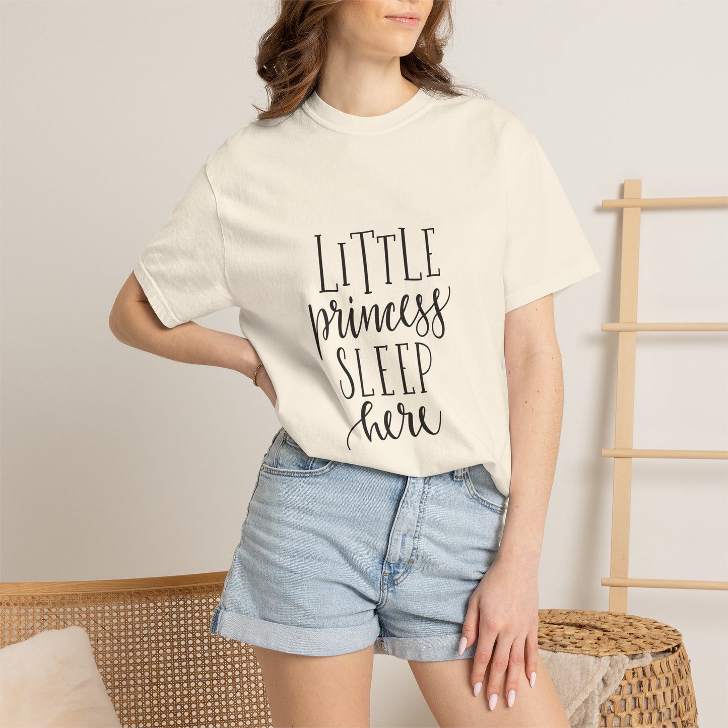 Little Princess Sleep Here Girls Tee