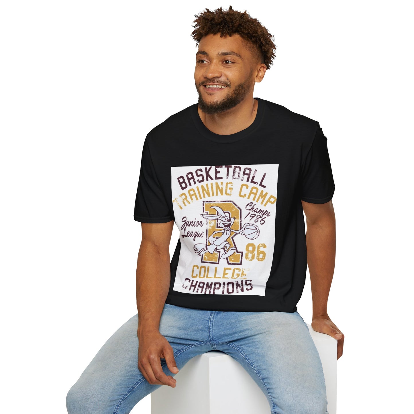 Retro Hoops Bunny Tee