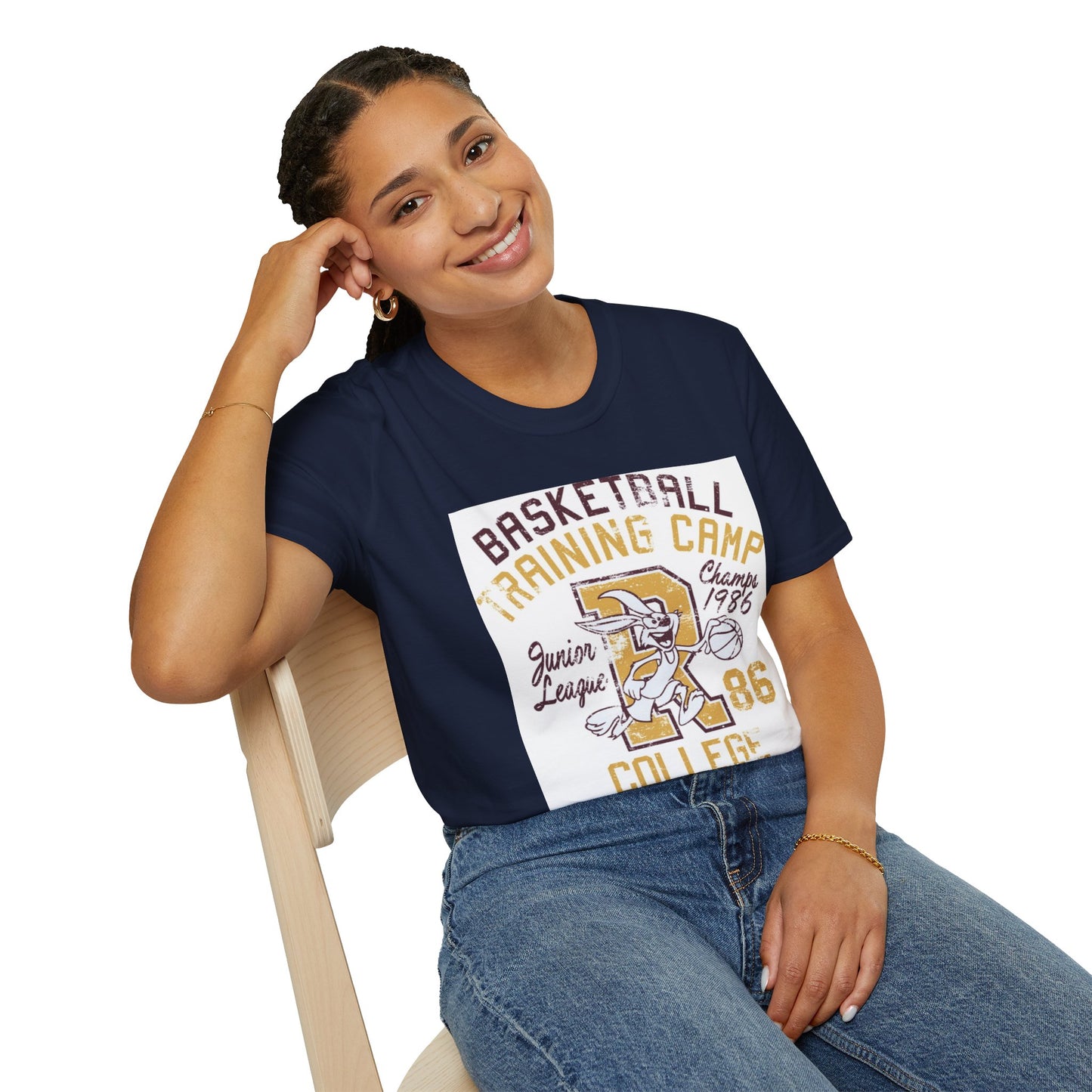 Retro Hoops Bunny Tee