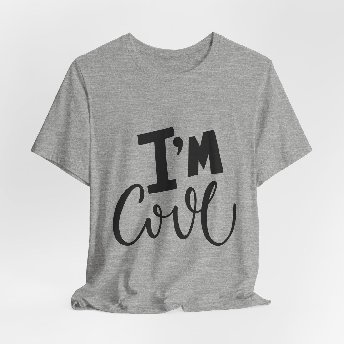 I'm Cool Tee Funny Kids Typography T-Shirt