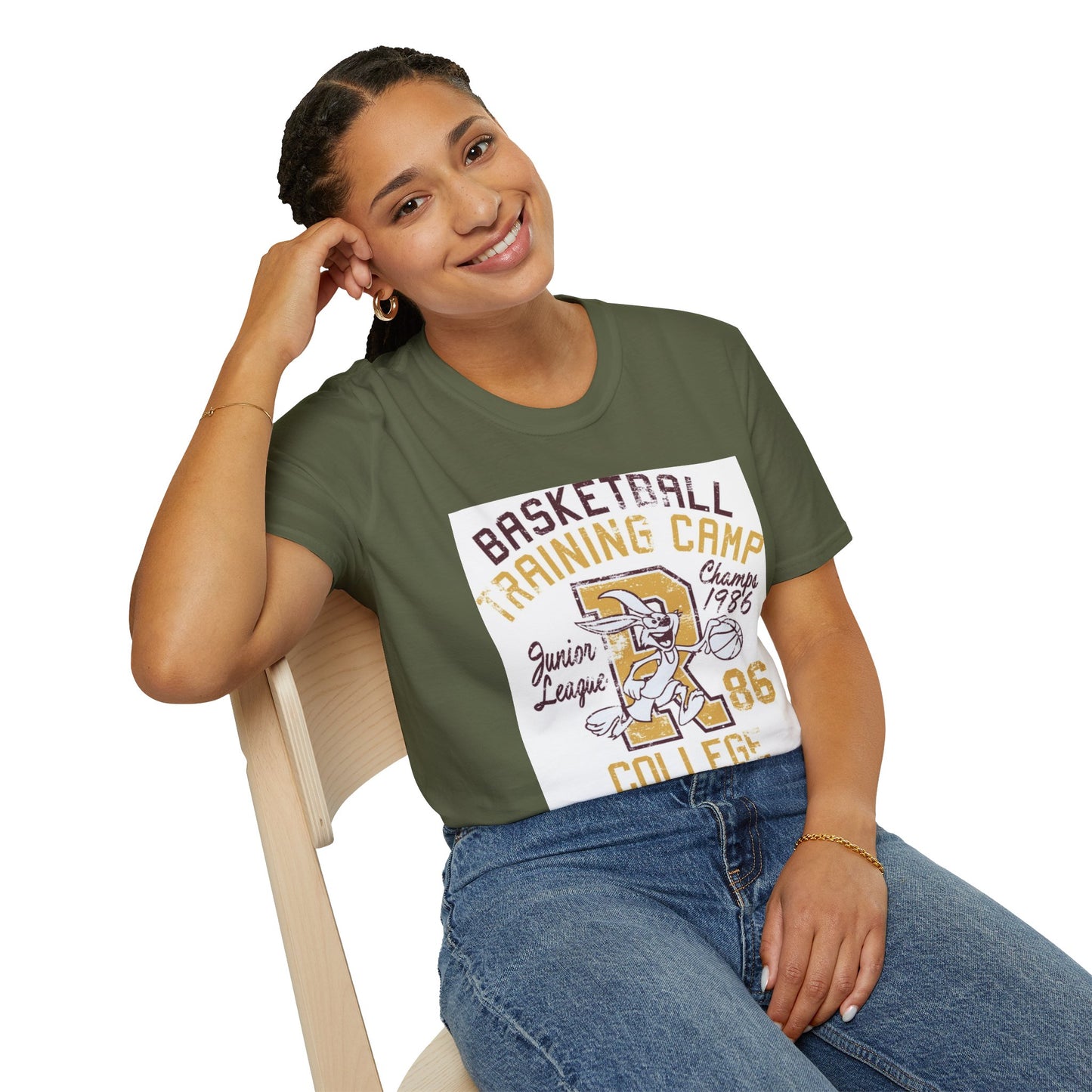 Retro Hoops Bunny Tee