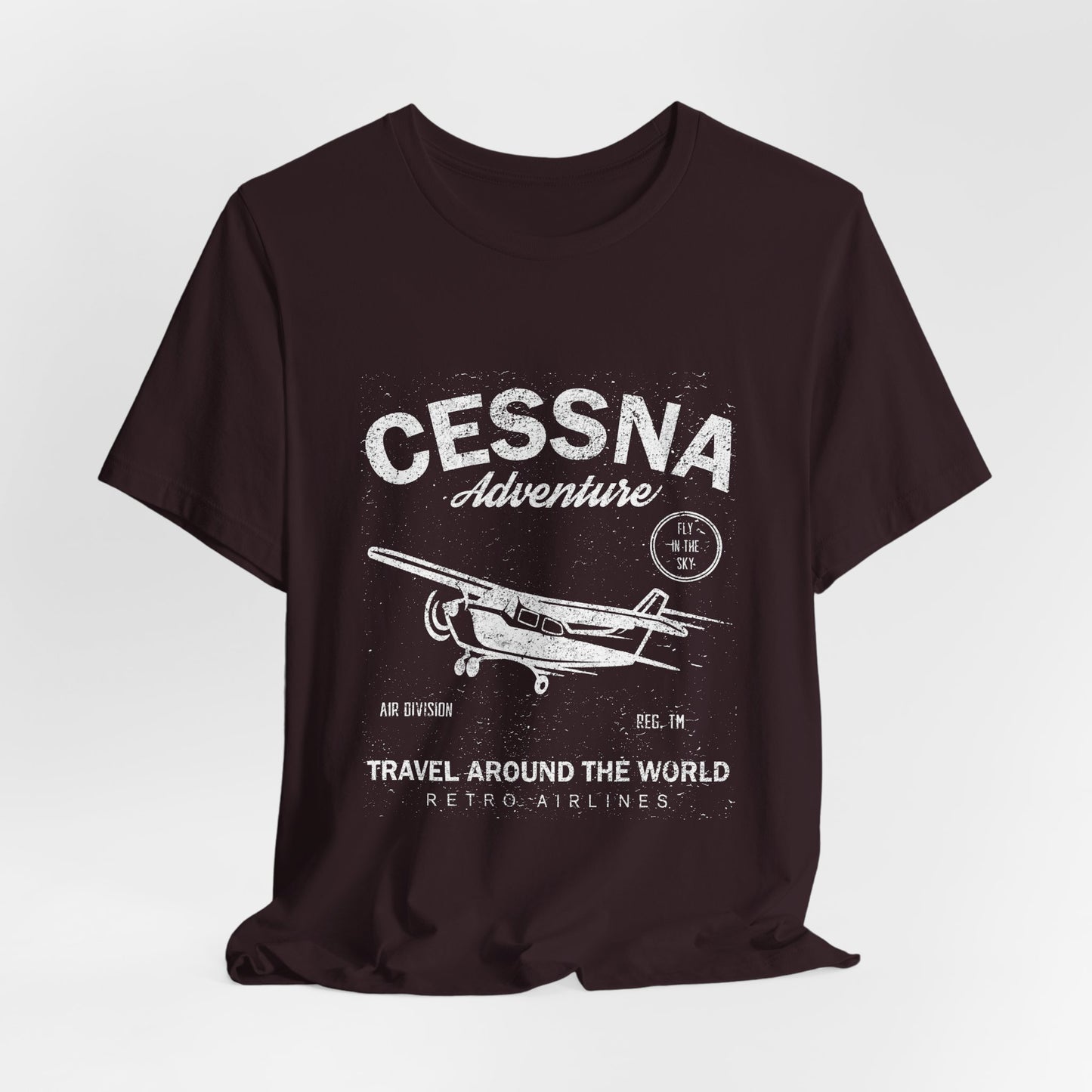Distressed Aviation Tee for Pilots and Plane Lovers