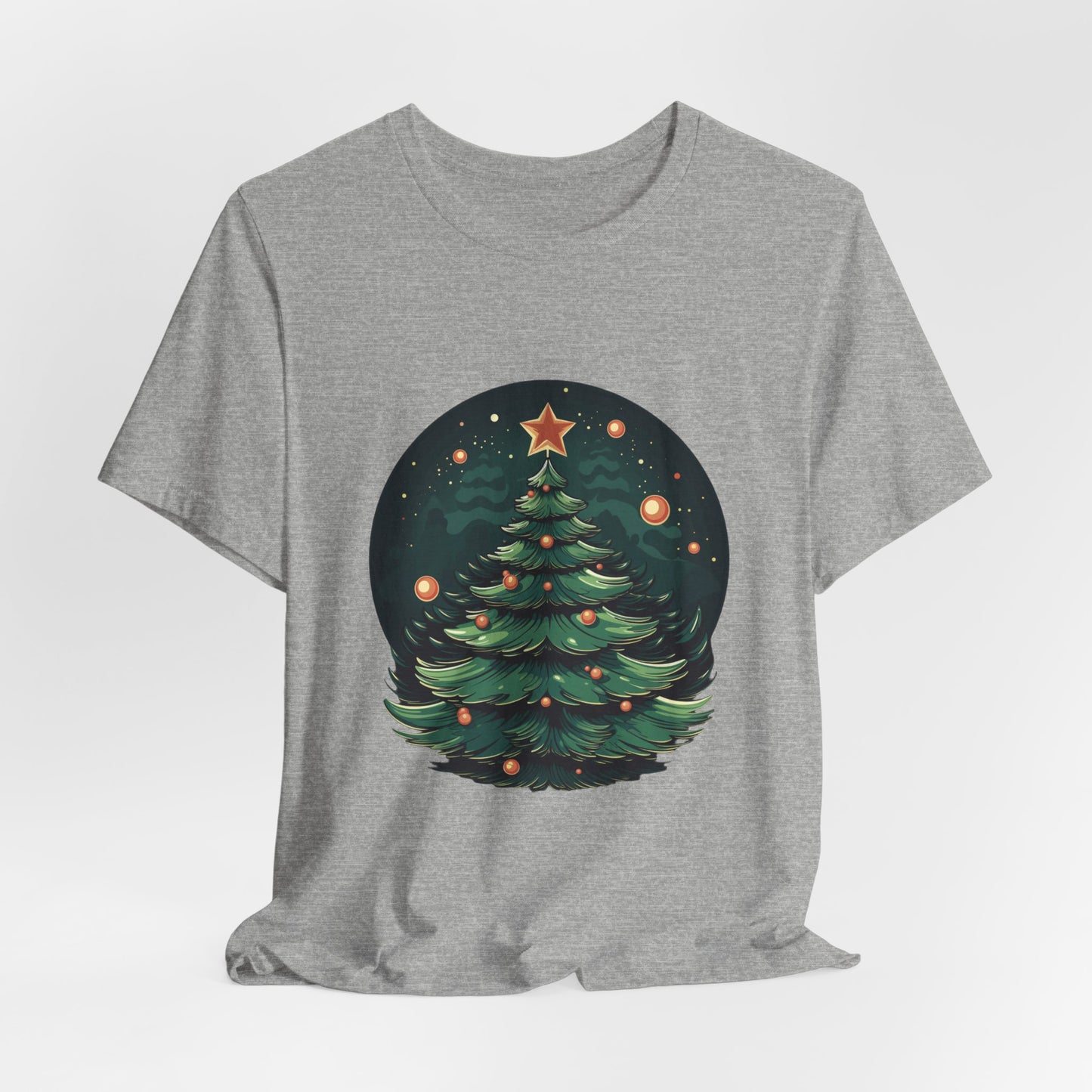 Retro Christmas Tree T-Shirt Star Topper Tee