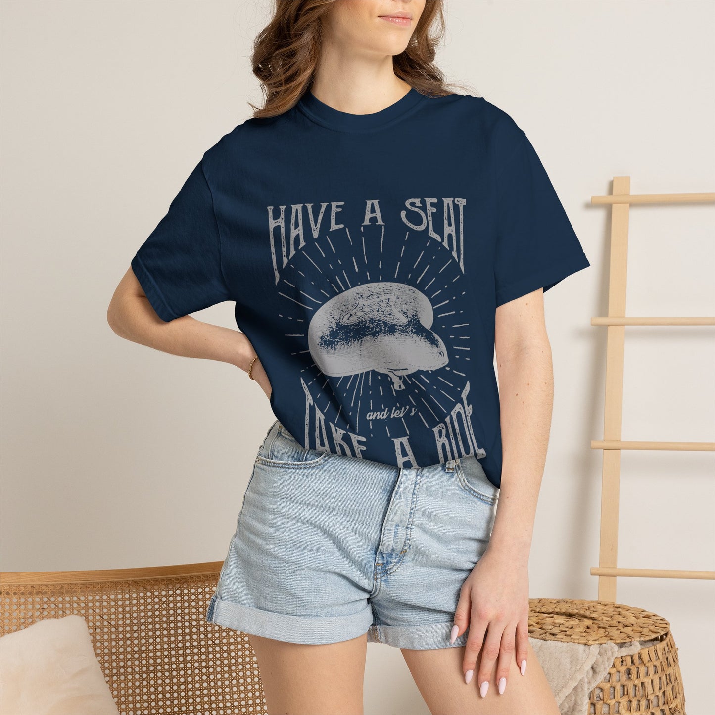 Cycling Tee Have a Seat Take a Ride Vintage