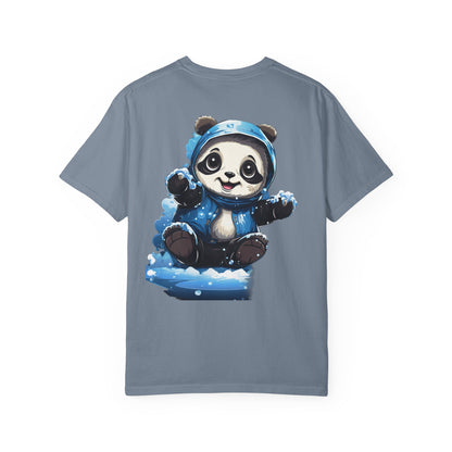 Cute Panda Snow Day Garment-Dyed Tee Winter