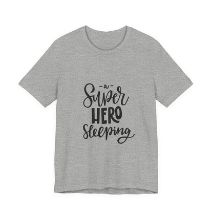 A Super Hero Sleeping Kids T-Shirt