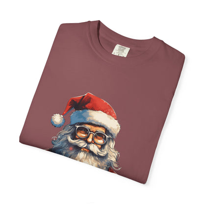 Cool Santa Claus Garment-Dyed Christmas Tee