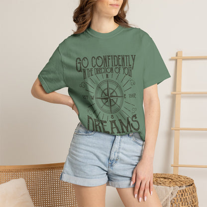 Go Confidently Dreams Garment-Dyed Tee Thoreau