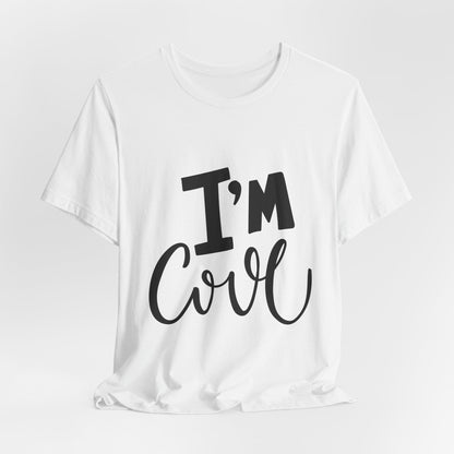 I'm Cool Tee Funny Kids Typography T-Shirt