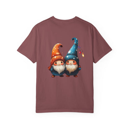 Gnome Couple Christmas Garment-Dyed Tee Lights
