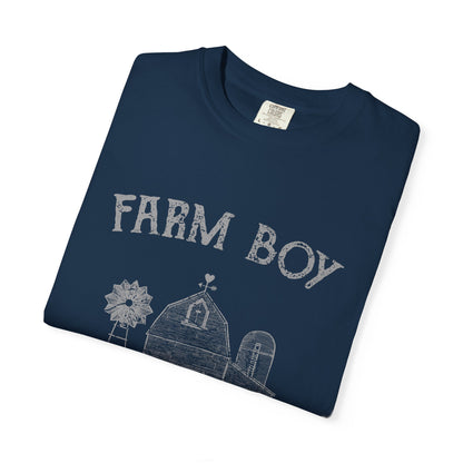 Farm Boy Tee Vintage Barn Garment-Dyed Shirt