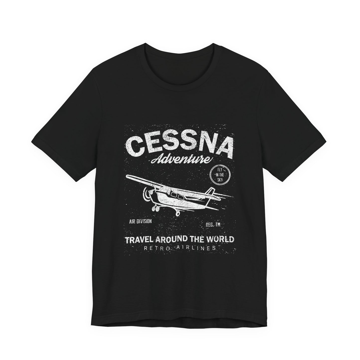 Distressed Aviation Tee for Pilots and Plane Lovers