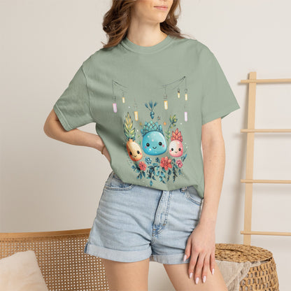 Kawaii Christmas Succulent Garment-Dyed Tee