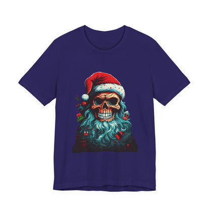 Skull Santa Christmas T-Shirt Dark Holiday Tee