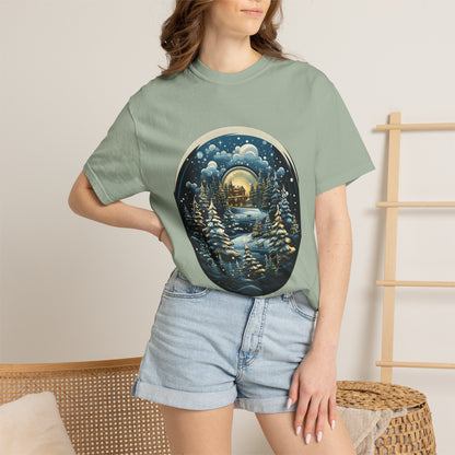 Snow Globe Christmas Garment-Dyed Tee Winter