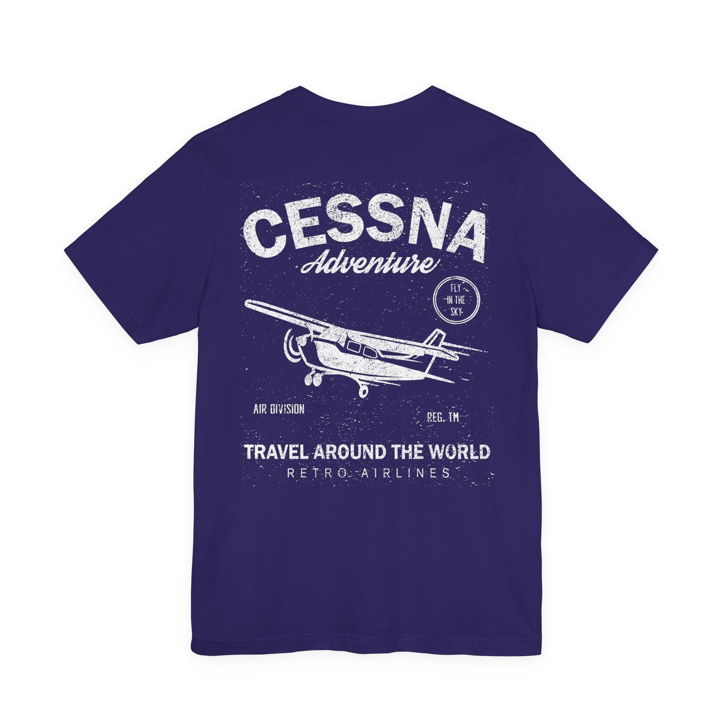 Distressed Aviation Tee for Pilots and Plane Lovers