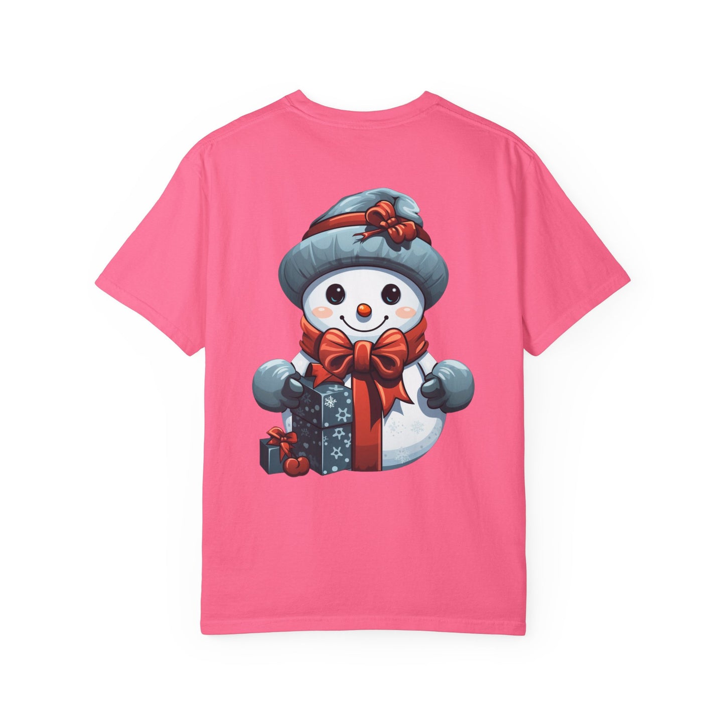 Cute Snowman Christmas Garment-Dyed Tee