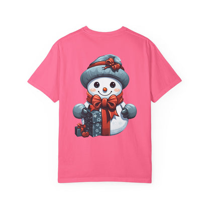 Cute Snowman Christmas Garment-Dyed Tee