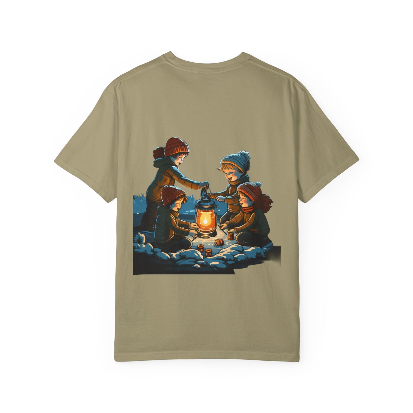 Winter Kids Lantern Christmas Heavyweight Tee