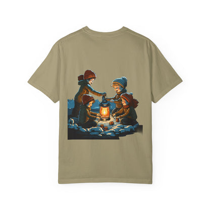 Winter Kids Lantern Christmas Heavyweight Tee