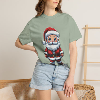 Cute Santa Claus Christmas Garment-Dyed Tee