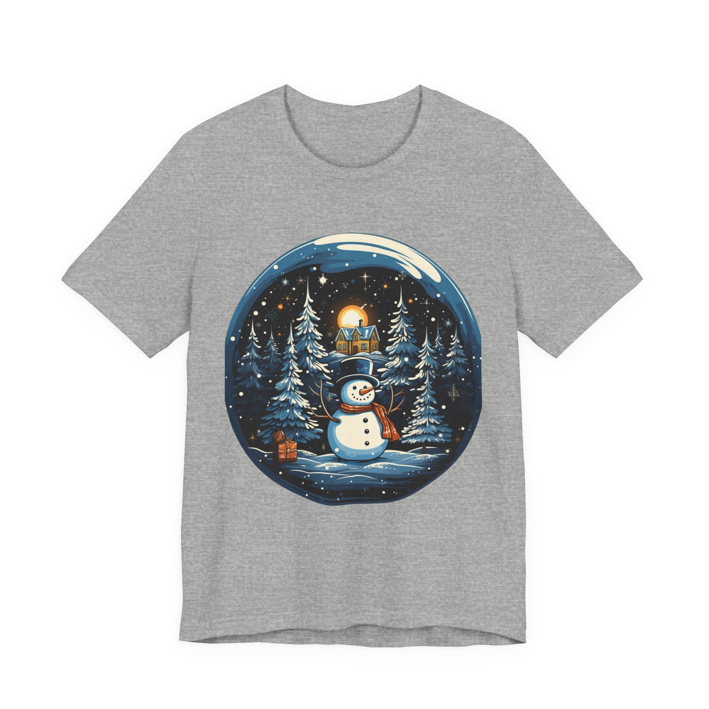 Snowman Snow Globe Christmas T-Shirt