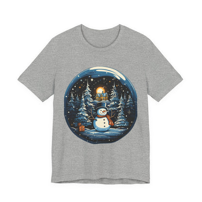 Snowman Snow Globe Christmas T-Shirt