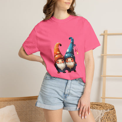 Gnome Couple Christmas Garment-Dyed Tee Lights