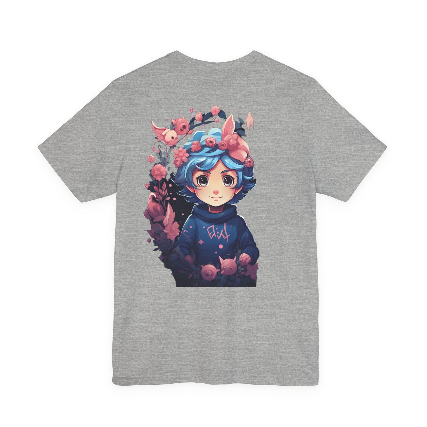 Kawaii Anime Girl Floral Fantasy T-Shirt