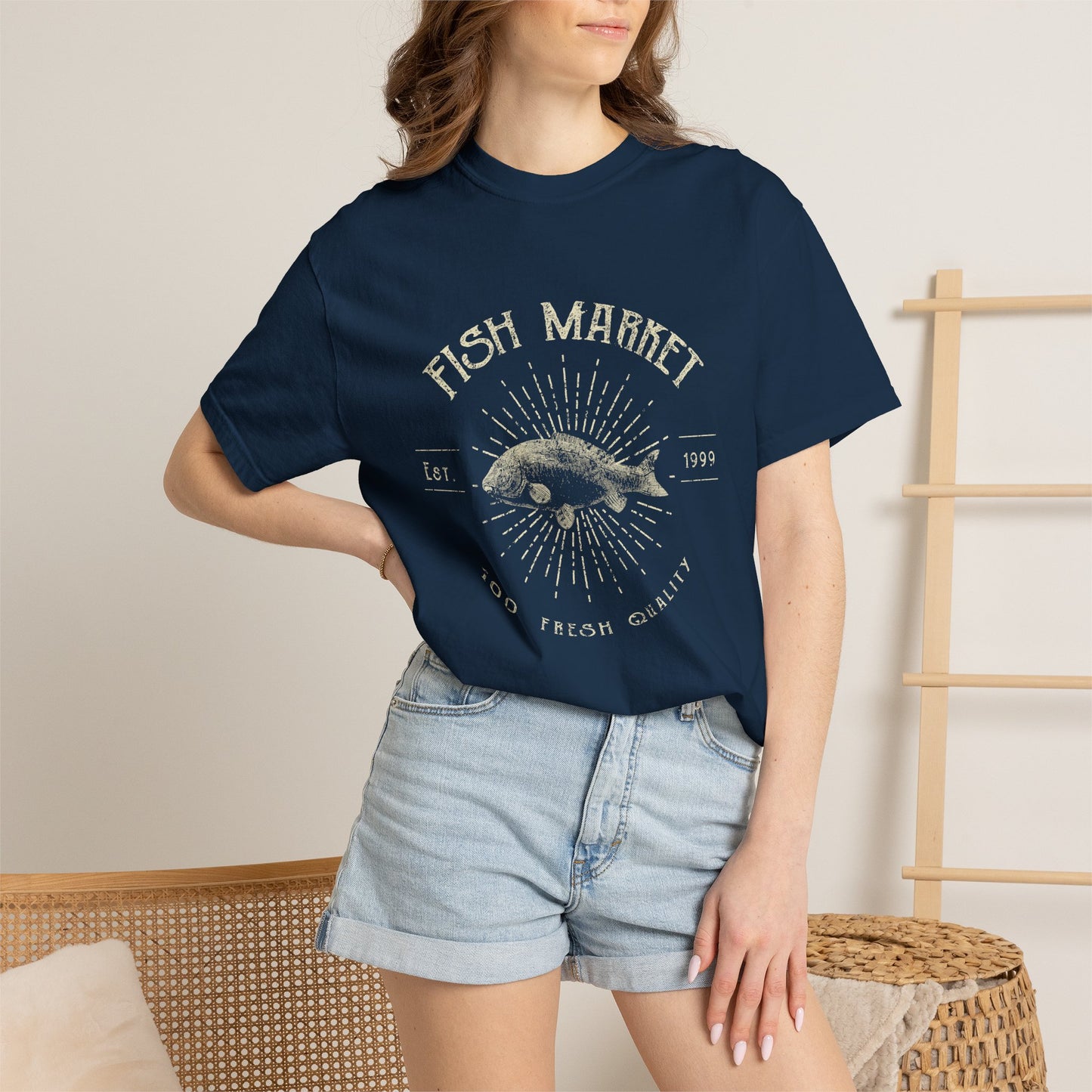 Fish Market Garment-Dyed Tee Est. 1999 Fishing