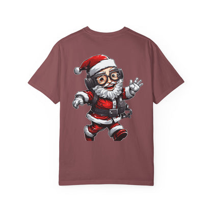 Scuba Diver Santa Garment-Dyed Christmas Tee
