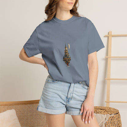 Fantasy Castle Book Christmas Heavyweight Tee