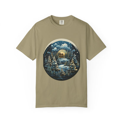 Snow Globe Christmas Garment-Dyed Tee Winter