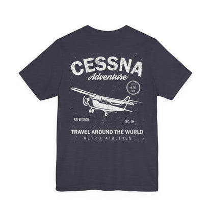 Distressed Aviation Tee for Pilots and Plane Lovers