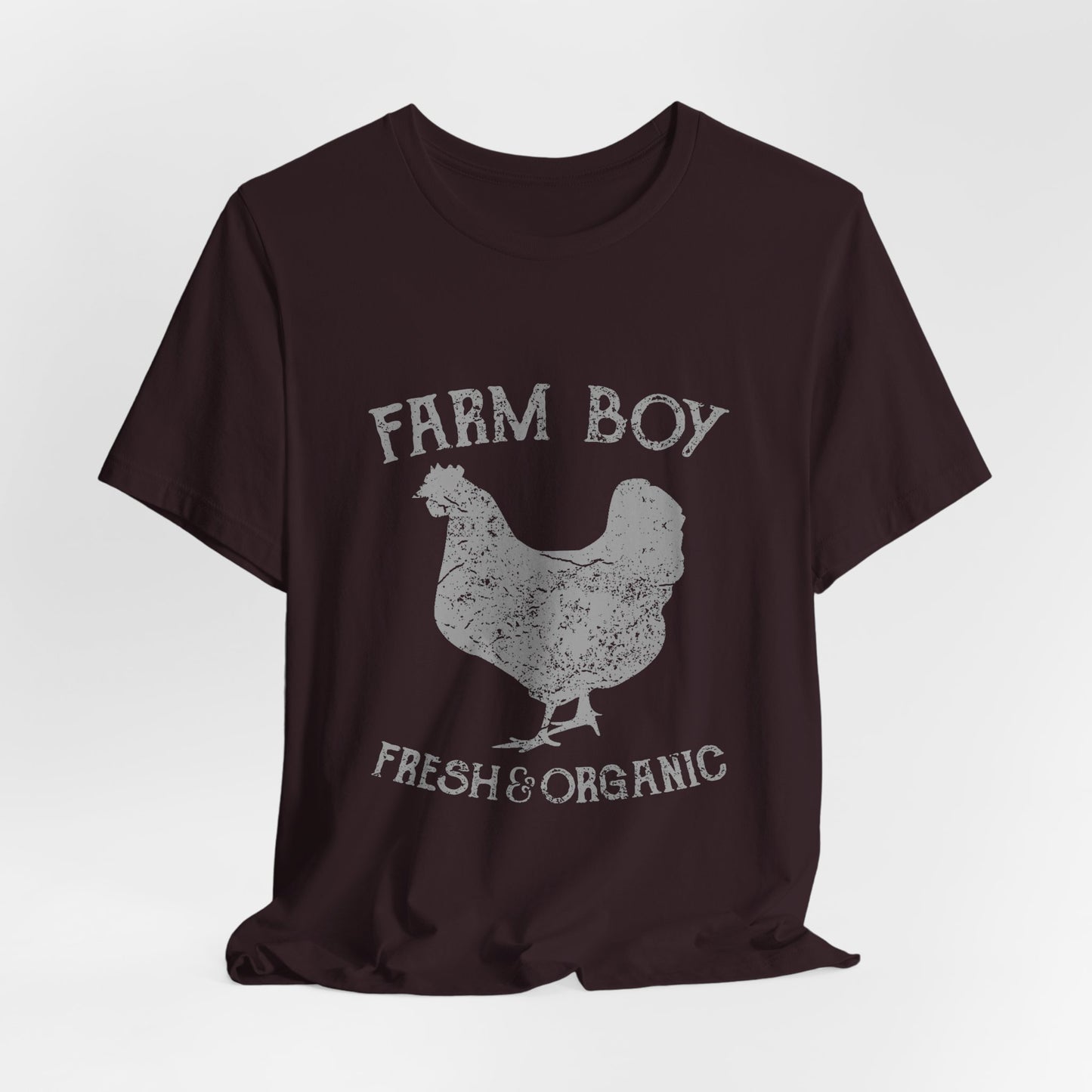 Farm Boy T-Shirt Fresh Organic Rooster Tee