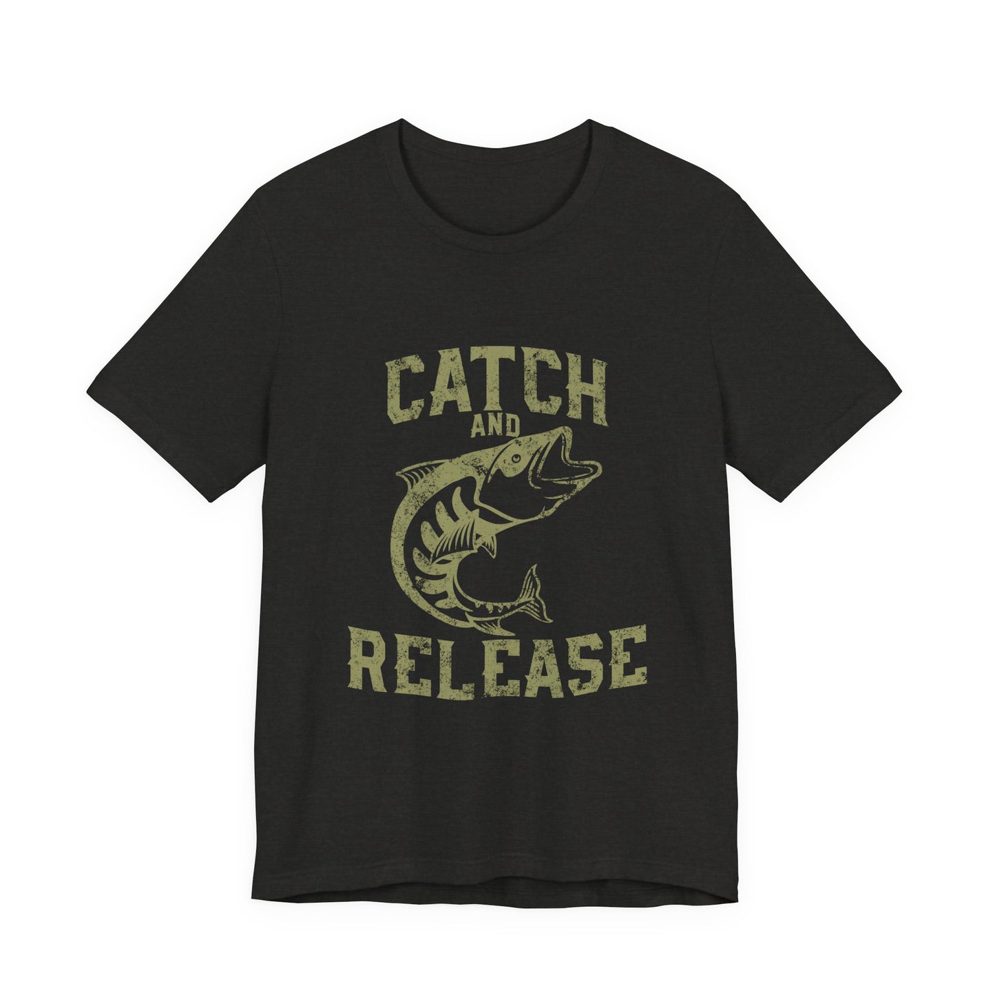 Catch and Release Fishing T-Shirt Retro Bass Tee