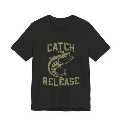 Catch and Release Fishing T-Shirt Retro Bass Tee