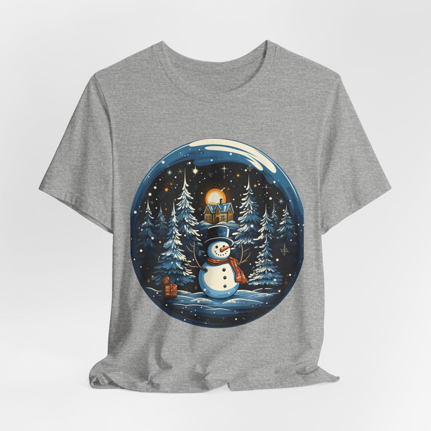 Snowman Snow Globe Christmas T-Shirt