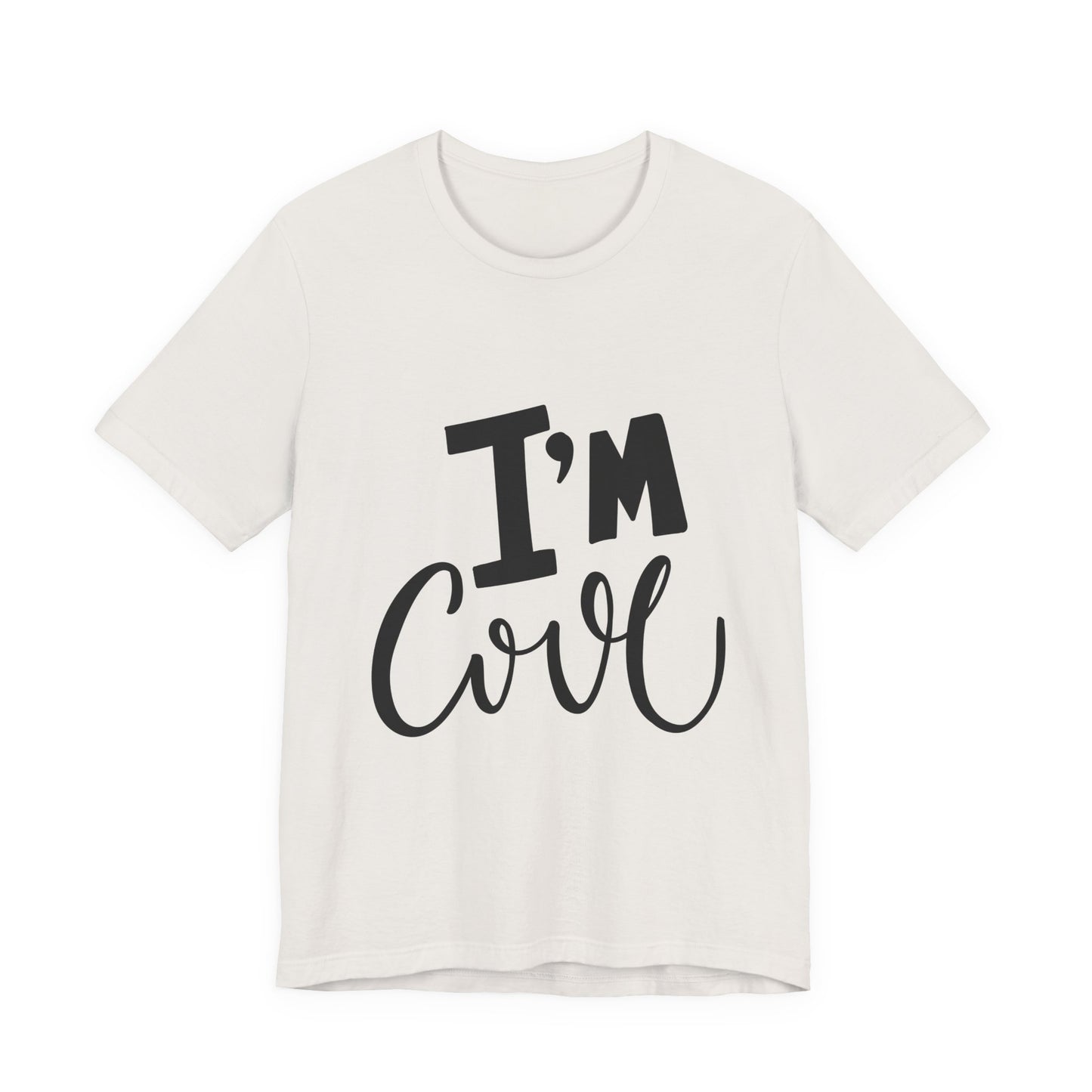 I'm Cool Tee Funny Kids Typography T-Shirt