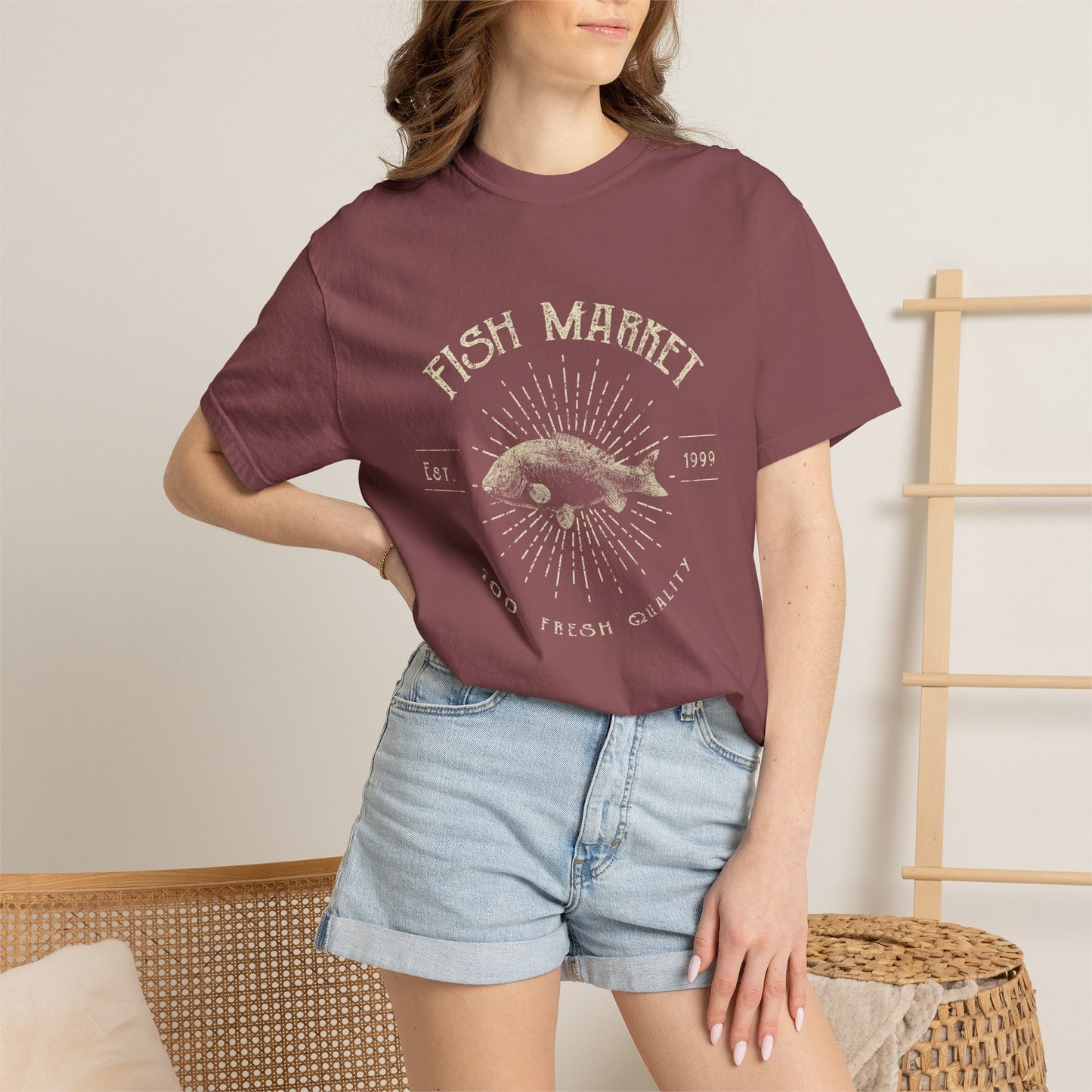 Fish Market Garment-Dyed Tee Est. 1999 Fishing