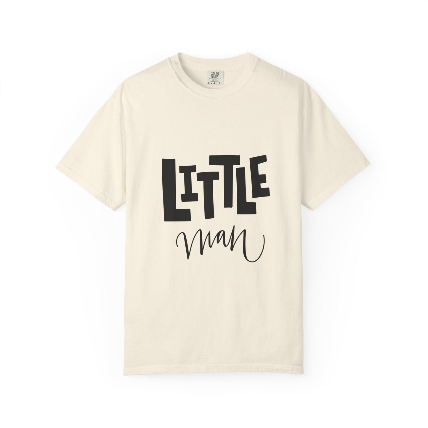 Little Man Tee Cute Toddler Boy Garment-Dyed