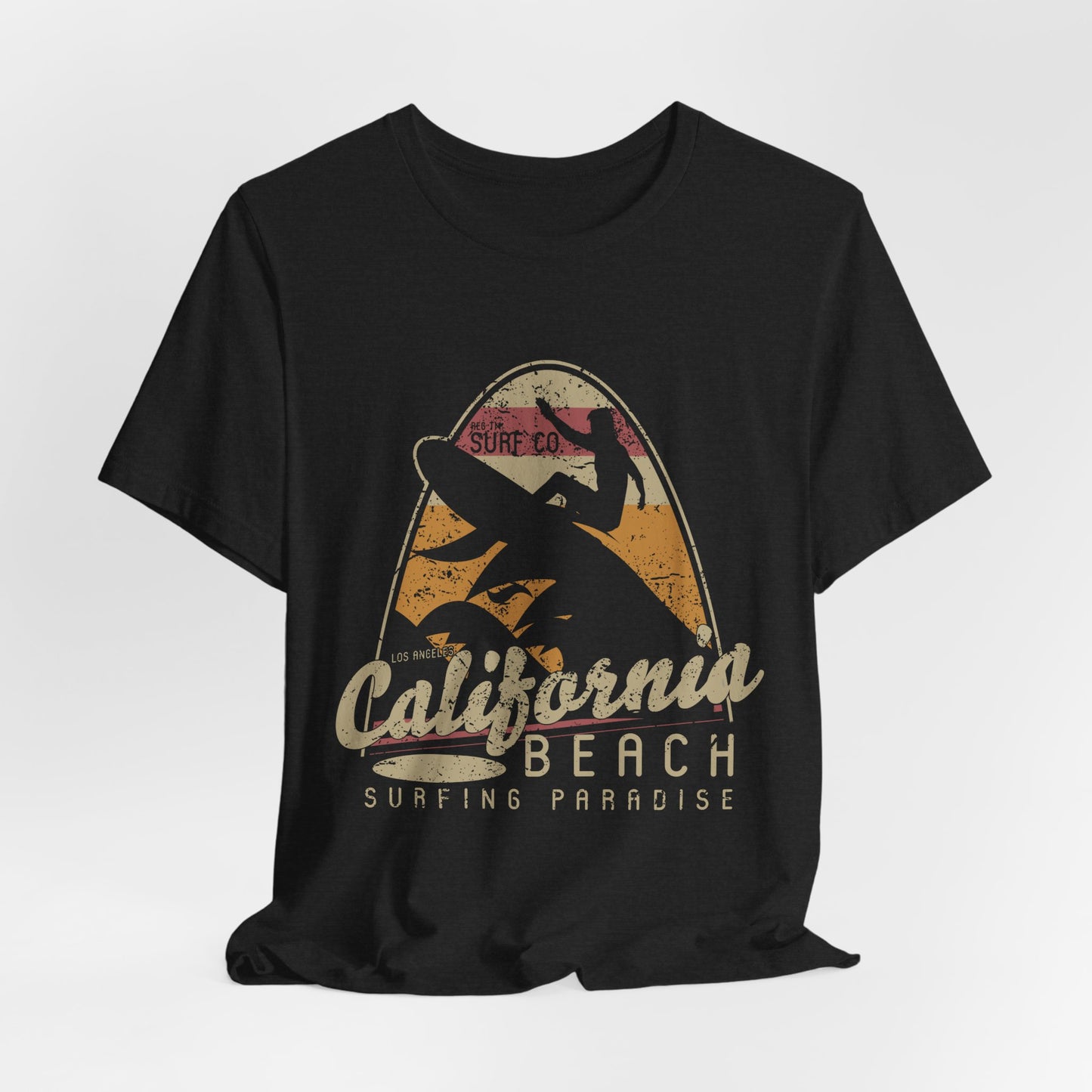 California Beach Surfing T-Shirt Retro Surf Tee