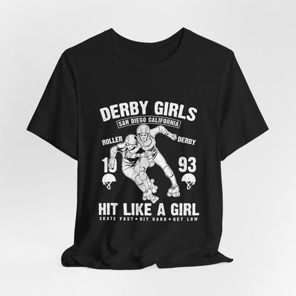 Derby Girls T-Shirt Roller Skating Gift Tee