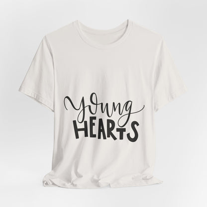 Young Hearts T-Shirt Hand Lettered Script Tee